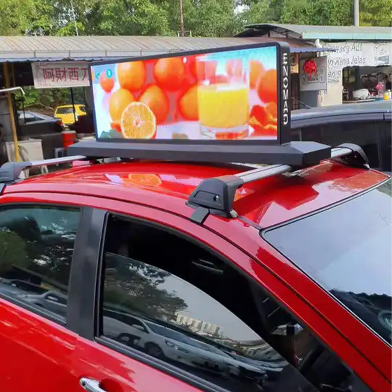 GPS 4G Wi-Fi Taxi extérieur haut panneau vidéo de publicité de voiture affichage LED extérieur P3