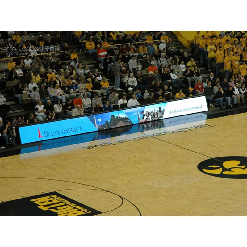 Affichage à LED de panneau d'affichage de publicité numérique de bannière de terrain de basket-ball 