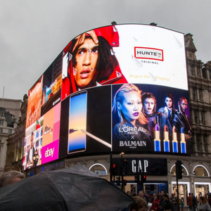 Affichage mené par écran extérieur de colonne de publicité d'intense luminosité