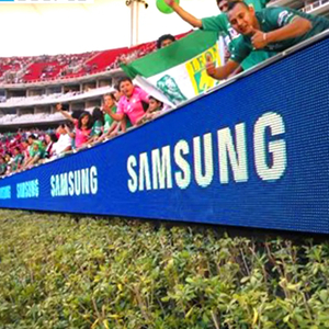 Écran de panneau d'affichage à LED de terrain de football de stade de périmètre de terrain de basket-ball de panneau vidéo